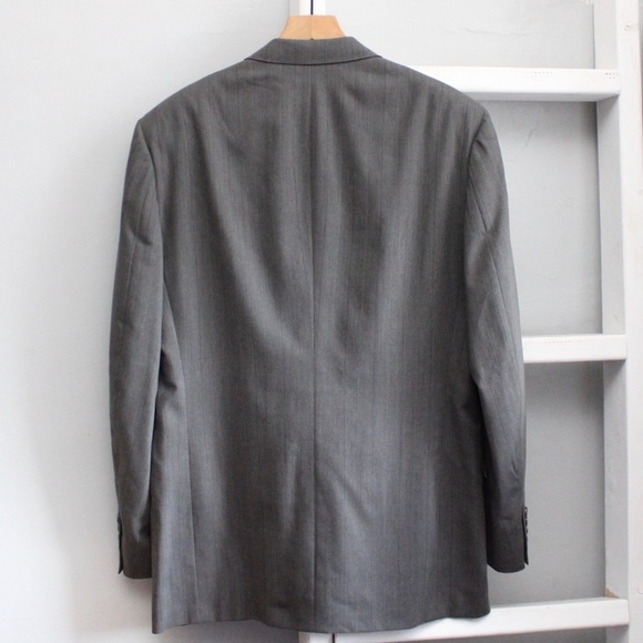 Christian Dior Monsieur Vintage 90's Gray Pure Wool Men's Blazer Size 42L - Picture 2 of 8